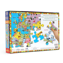 World Map 100 Piece Jigsaw Puzzle eeBoo (ONLINE ORDER ONLY)