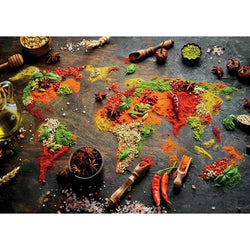 World Map in Spices 1000 Piece Jigsaw Puzzle Enjoy (ONLINE ORDER ONLY)