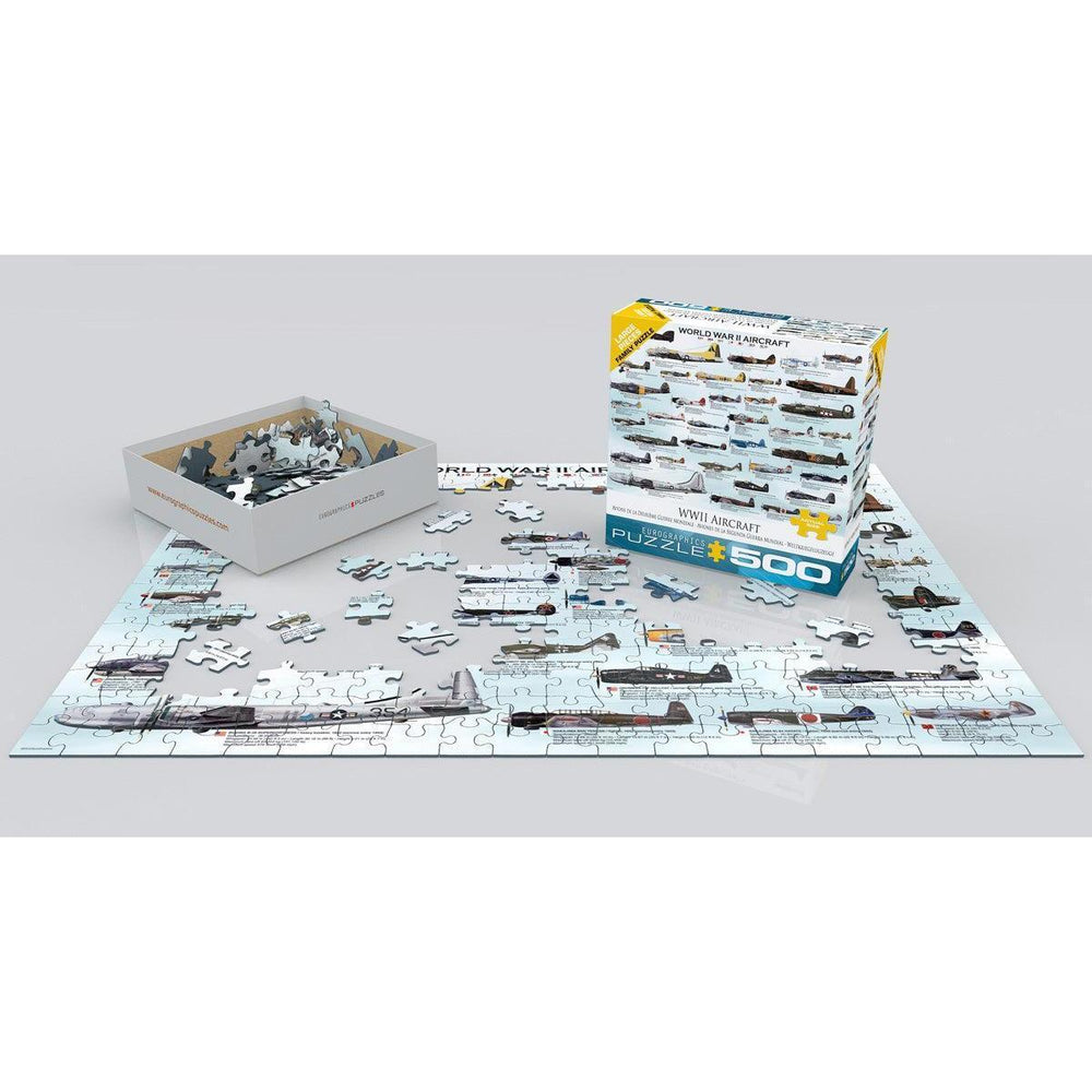 World War 2 Aircraft 500 Piece Jigsaw Puzzle Eurographics (ONLINE ORDER ONLY)