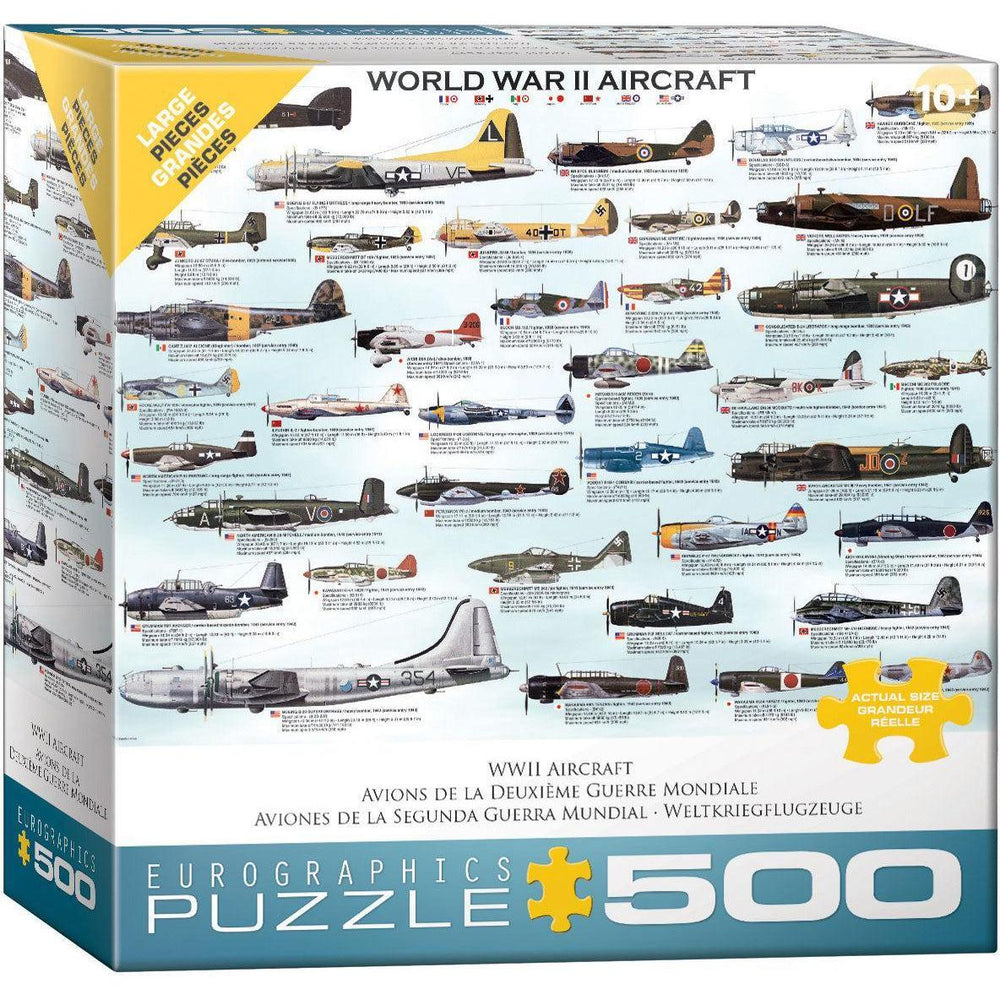 World War 2 Aircraft 500 Piece Jigsaw Puzzle Eurographics (ONLINE ORDER ONLY)