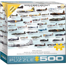 World War 2 Aircraft 500 Piece Jigsaw Puzzle Eurographics (ONLINE ORDER ONLY)