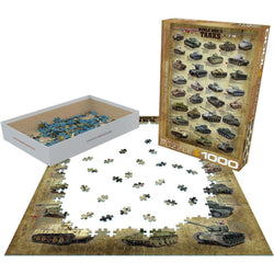 World War 2 Tanks 1000 Piece Jigsaw Puzzle Eurographics (ONLINE ORDER ONLY)