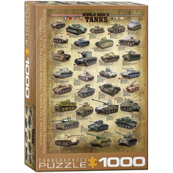 World War 2 Tanks 1000 Piece Jigsaw Puzzle Eurographics (ONLINE ORDER ONLY)