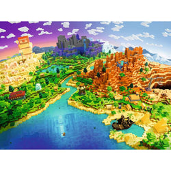 World of Minecraft 1500 Piece Jigsaw Puzzle Ravensburger (ONLINE ORDER ONLY)