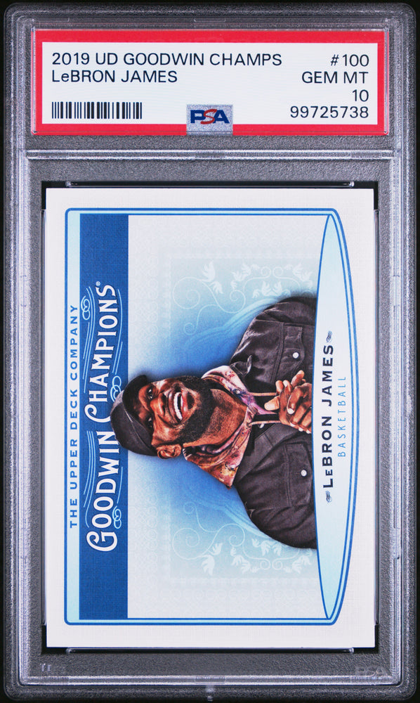 2019 UPPER DECK GOODWIN CHAMPIONS LeBRON JAMES  #100 - PSA 10 (Online Order Only)