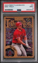 2023 TOPPS FINEST FLASHBACKS MIKE TROUT  #67 - PSA 9 (Online Order Only)