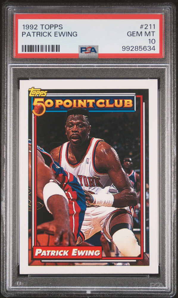 1992 TOPPS PATRICK EWING  #211 - PSA 10 (Online Order Only)