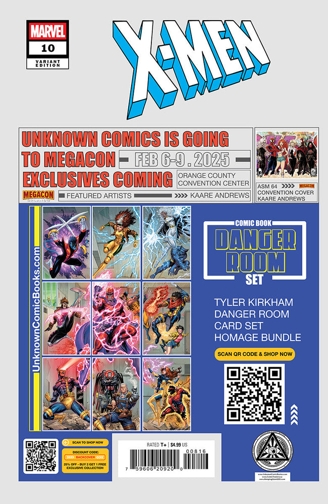 X-Men #10 Unknown Comics Kaare Andrews Exclusive Var (01/29/2025) (ONLINE ORDER ONLY)