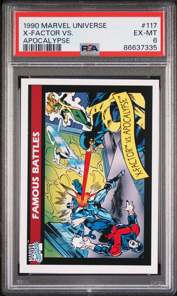 1990 MARVEL UNIVERSE X-FACTOR VS. APOCALYPSE #117 - PSA 6 (Online Order Only)