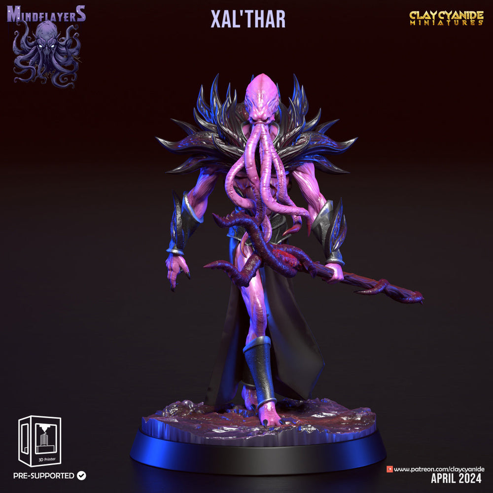3D Printed Clay Cyanide Intellect Devourers Mind Flayers Faction 28 32 mm D&D (Online Only)
