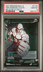 2021 DRAGON BALL SUPER TIEN SHINHAN, CS.STE. #P-357 - PSA 10 (Online Order Only)