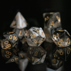 Yin and Yang Acrylic Dice Set (ONLINE ORDER ONLY)