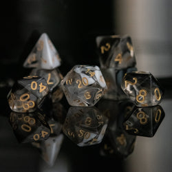 Yin and Yang Acrylic Dice Set (ONLINE ORDER ONLY)