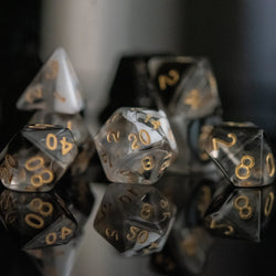 Yin and Yang Acrylic Dice Set (ONLINE ORDER ONLY)