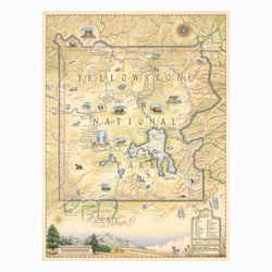 Yellowstone National Park 1000 Piece Jigsaw Puzzle Xplorer Maps (ONLINE ORDER ONLY)