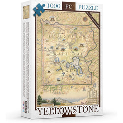Yellowstone National Park 1000 Piece Jigsaw Puzzle Xplorer Maps (ONLINE ORDER ONLY)