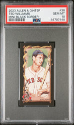 2023 TOPPS ALLEN & GINTER TED WILLIAMS MINI-BLACK BORDER #38 - PSA 10 (Online Order Only)