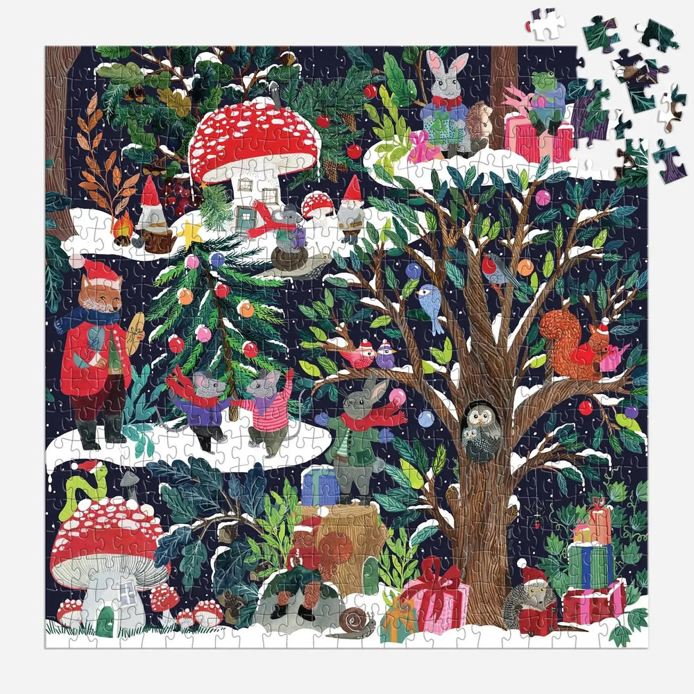 Yuletide Forest 500 Piece Jigsaw Puzzle Galison (ONLINE ORDER ONLY)