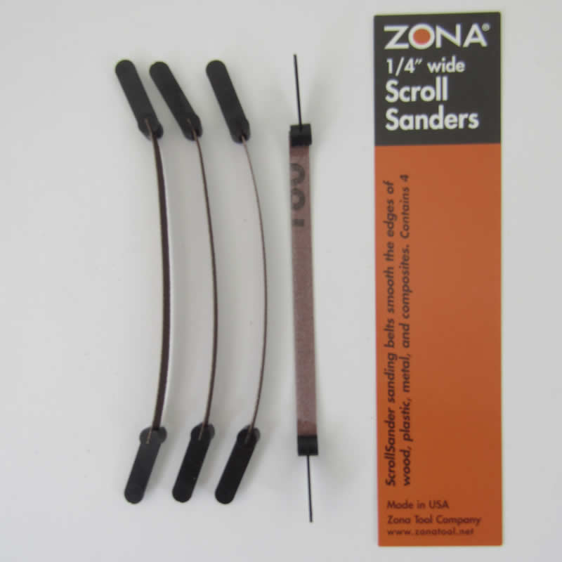 ZON36-526 Scroll Sanders 220 Grit .25in Wide Zona Tools (ONLINE ORDER ONLY)