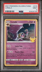 2021 POKEMON CELEBRATIONS LUNALA #15 PSA 9 (Online Order Only)