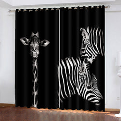 Zebra Curtains Blackout Window Drapes (Online Order Only)