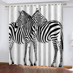 Zebra Curtains Blackout Window Drapes (Online Order Only)