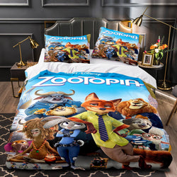 Zootopia Bedding Cosplay Quilt Duvet Covers Decoration Bed (Online Order Only)
