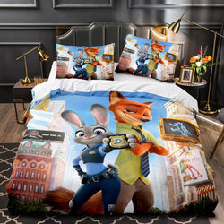 Zootopia Bedding Cosplay Quilt Duvet Covers Decoration Bed (Online Order Only)