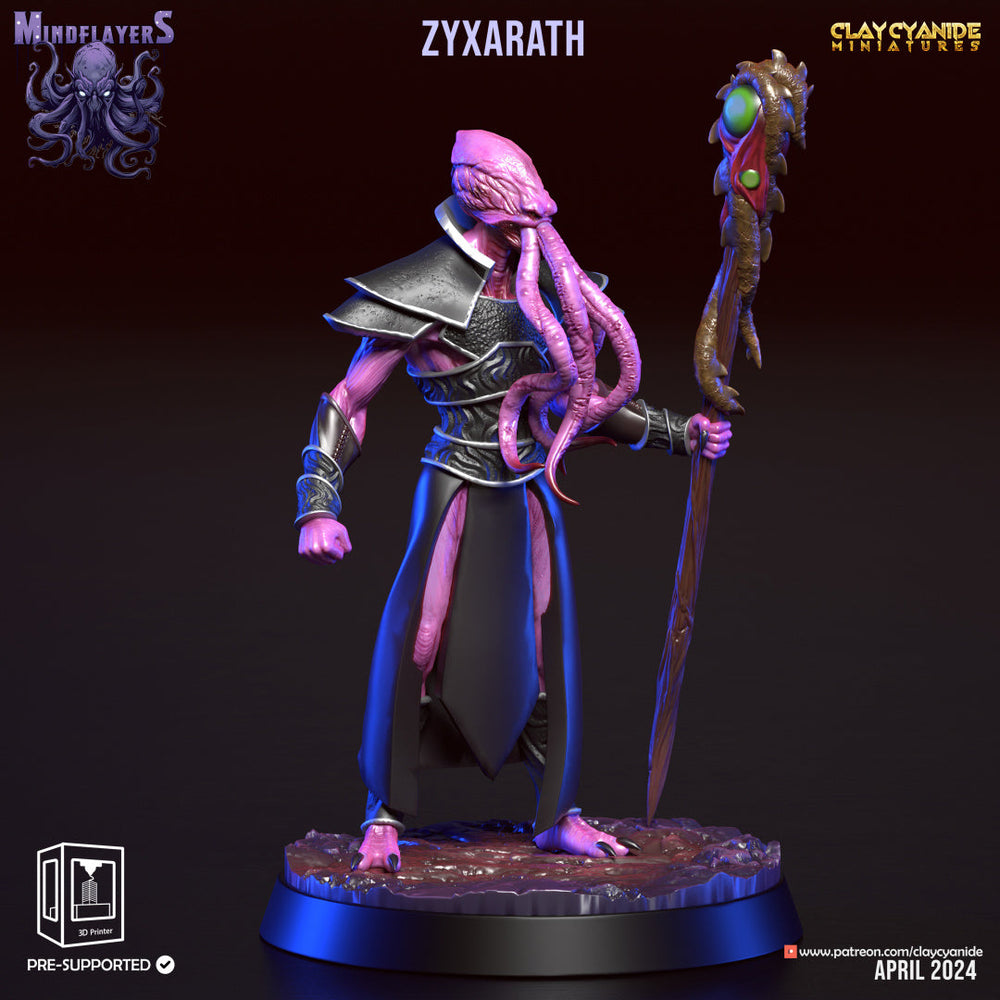 3D Printed Clay Cyanide Intellect Devourers Mind Flayers Faction 28 32 mm D&D (Online Only)
