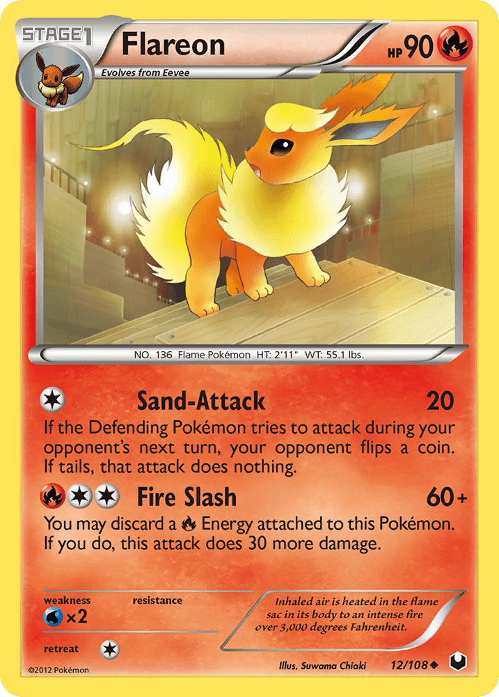 Flareon (12/108) [Black & White: Dark Explorers] (Online Only)