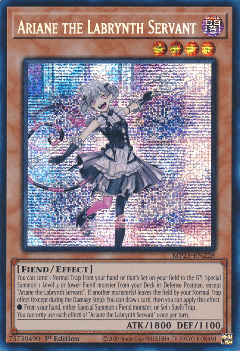 Ariane the Labrynth Servant [MP23-EN228] Prismatic Secret Rare (ONLINE ORDER ONLY)