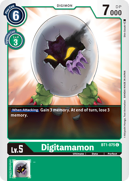 Digitamamon [BT1-075] [Release Special Booster Ver.1.0] (ONLINE ORDER ONLY)