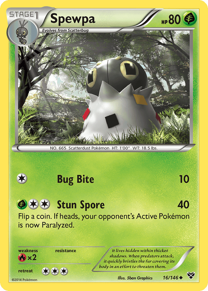 Spewpa (16/146) [XY: Base Set] (Online Only)