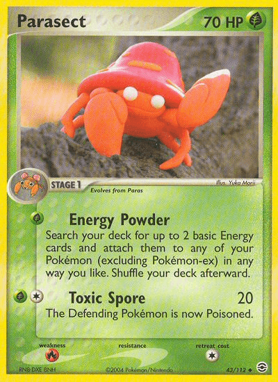 Parasect (43/112) [EX: FireRed & LeafGreen] (Online Only)