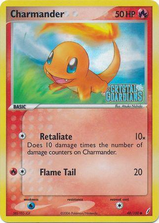 Charmander (48/100) (Stamped) [EX: Crystal Guardians] (Online Only)
