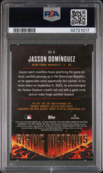 Graded 2024 Topps Bowman Jasson Dominguez #RI2 Rising Infernos Rookie RC Baseball Card PSA 10 Gem Mint (ONLINE ORDER ONLY)