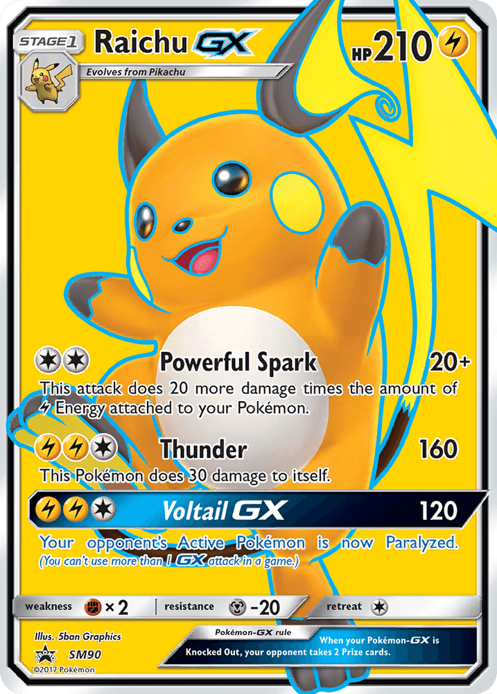 Raichu GX (SM90) [Sun & Moon: Black Star Promos] (Online Only)