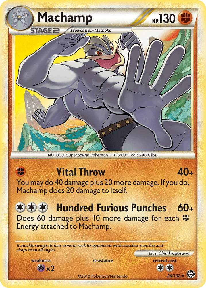 Machamp (26/102) [HeartGold & SoulSilver: Triumphant] (Online Only)