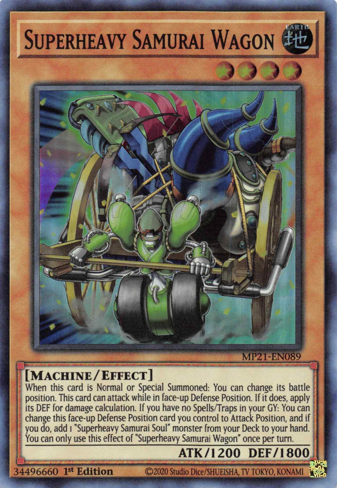 Superheavy Samurai Wagon [MP21-EN089] Super Rare (ONLINE ORDER ONLY)