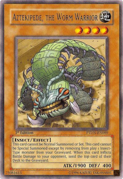 Aztekipede, the Worm Warrior [PTDN-EN089] Rare (ONLINE ORDER ONLY)