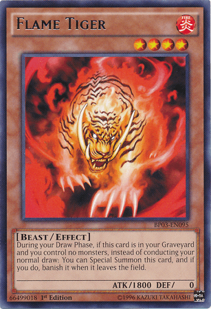 Flame Tiger [BP03-EN095] Rare (ONLINE ORDER ONLY)