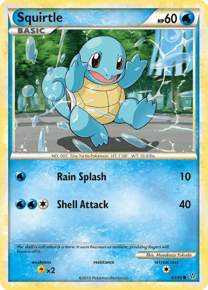 Squirtle (63/95) [HeartGold & SoulSilver: Unleashed] (Online Only)
