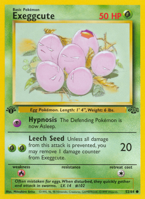 Exeggcute (52/64) [Jungle 1st Edition] (Online Only)