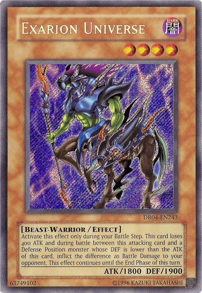 Exarion Universe [DR04-EN243] Secret Rare (ONLINE ORDER ONLY)