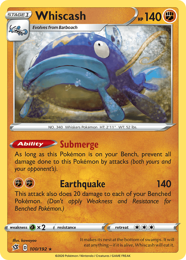 Whiscash (100/192) [Sword & Shield: Rebel Clash] (Online Only)
