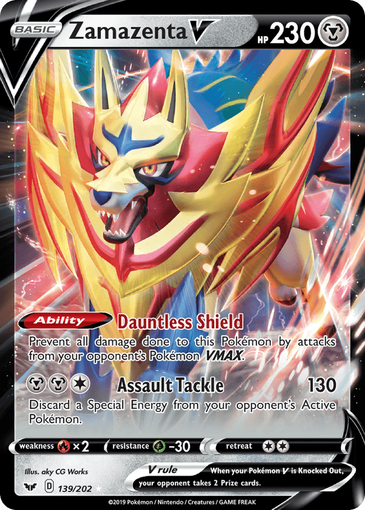 Zamazenta V (139/202) [Sword & Shield: Base Set] (Online Only)