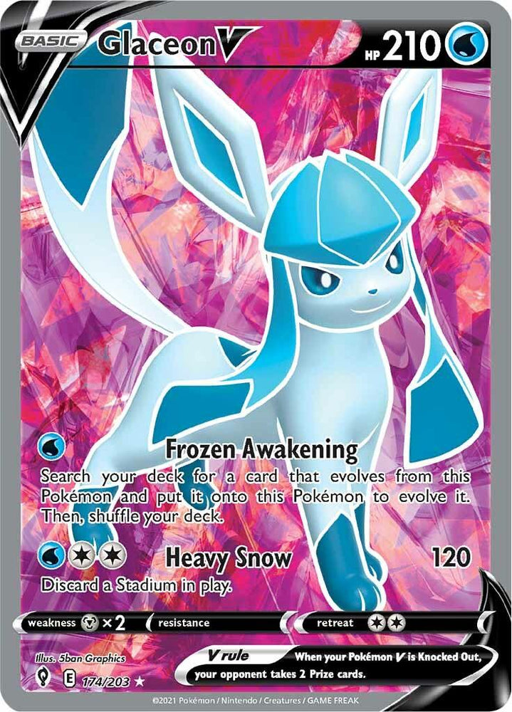 Glaceon V (174/203) [Sword & Shield: Evolving Skies] (Online Only)