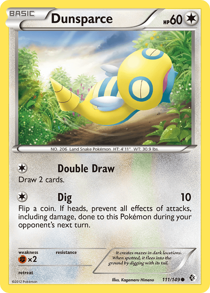 Dunsparce (111/149) [Black & White: Boundaries Crossed] (Online Only)
