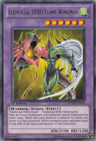 Elemental HERO Flame Wingman [RYMP-EN016] Rare (ONLINE ORDER ONLY)