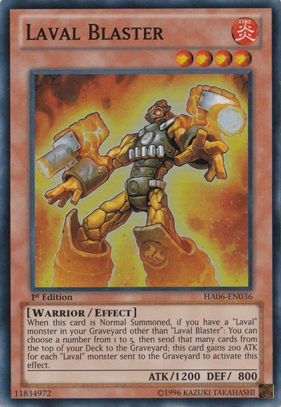 Laval Blaster [HA06-EN036] Super Rare (ONLINE ORDER ONLY)